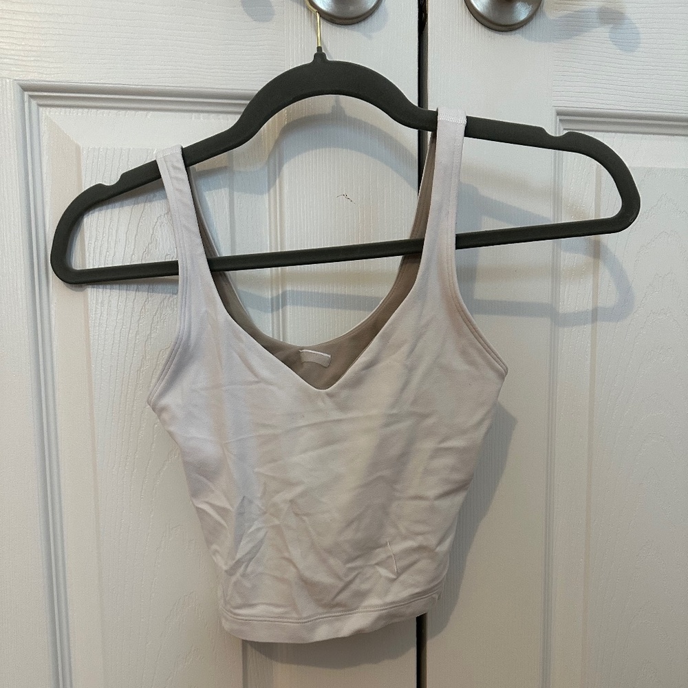 White Lululemon Align Tank size 0